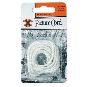 White Picture Cord - 3m