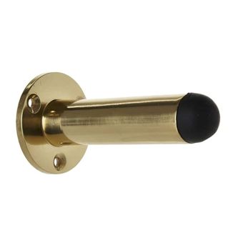 Pillar Door Stop Brass