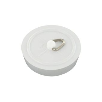 Securit White Bath Plug - 46mm