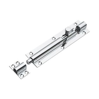Polished Chrome Barrel Bolt 6"