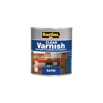Rustins Polyurethane Varnish - Clear Satin 250ml