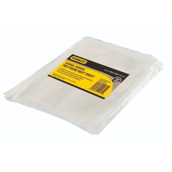 Stanley Polythene Dust Sheet (12' X 12') - Triple Pack