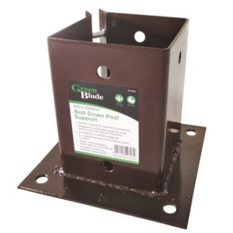 Bolt Down Post Support - 100 x 100mm