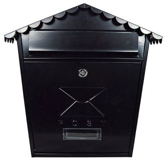 Postplus Classic Post Box - Black Gloss