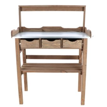 Potting Table with Upper Shelf – Perfect for Garden Organization