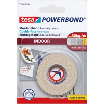 Tessa Powerbond Double Sided Mounting Tape - 19 mm x 1.5m