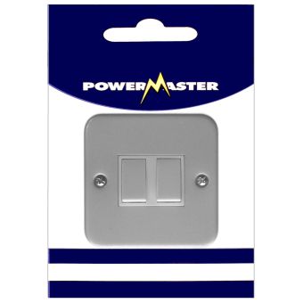 Powermaster 2 Gang 2 Way 10 Amp Metalclad Switch