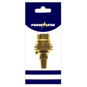 Powermaster Brass Lampholder Cordgrip