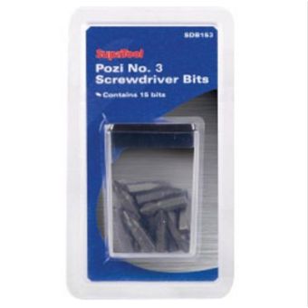 SupaTool Pozi No.3 Screwdriver Bits