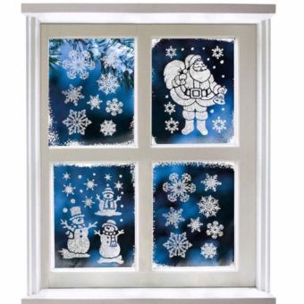 Premier Frosty Window Stickers – Create a Magical Winter Scene at Home
