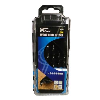 Pro User Wood Drill Bit Set - 5 Piece