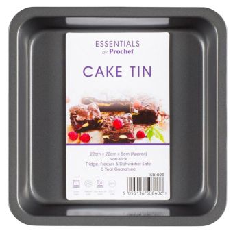 Prochef Non-Stick Cake Tin 22x22x5cm