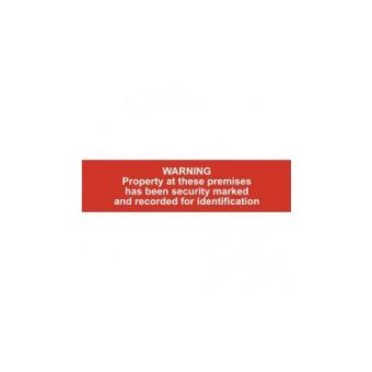 Warning property Sign