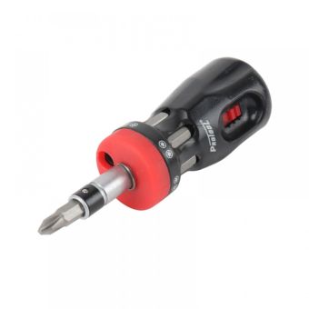 Protool 12 In 1 Stubby Ratchet Screwdriver Driver Set