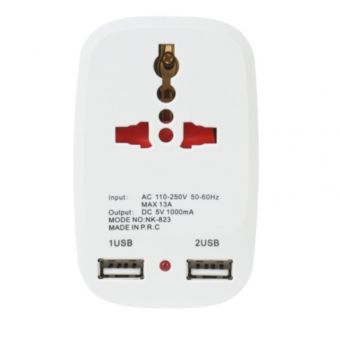 Protool Pacevolt Travel Adaptor with 2x USB