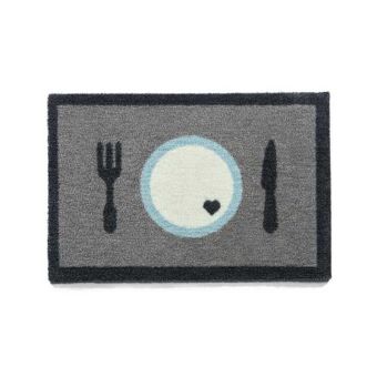 Howler & Scratch Grey Pet Food Mat - 40cm X 60cm