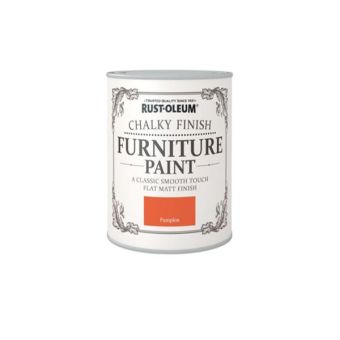 Rust-Oleum Chalky Finish Furniture Paint Pumpkin 750m