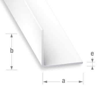 PVC Equal Corner Profile - 60mm x 60mm x 2mm x 2m