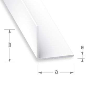 Pvc Equal Corner Profile 25mm x 25mm x 1mm x 1m