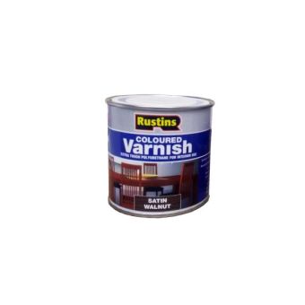 Rustins Coloured Varnish - Satin Walnut 250ml
