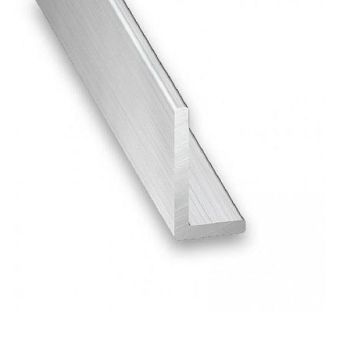 Raw Aluminium Unequal Corner Profile - 15mm x 20mm x 1m