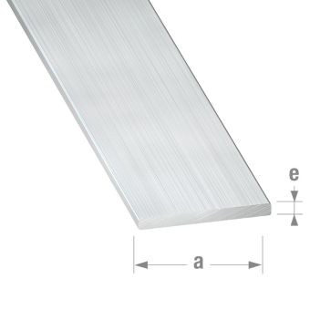Raw Aluminium Flat Bar - 20mm x 2mm x 2.5m