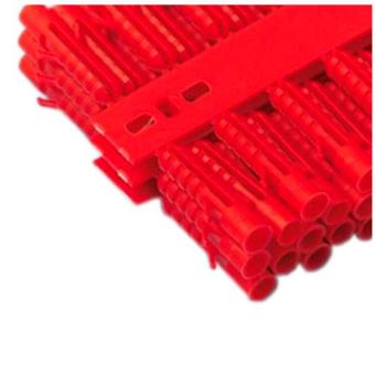 100 Piece 6mm Red Wallplugs