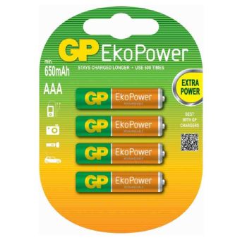 GP RyCyko+ Rechargeable AAA Battery - Pack of 4
