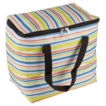 Redwood 13.8L Stripe Insulated Cool Bag for Food and Drink Storage