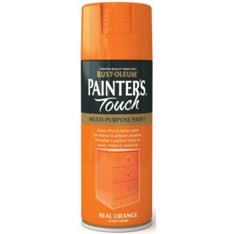 Rust-Oleum Painters Touch Spray Paint - Real Orange Gloss 400ml
