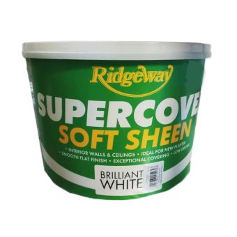Ridgeway Super Cover Soft Sheen Paint - Brilliant White 10L