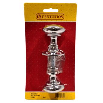 Chromed Rim Knob Set - 50mm Diameter