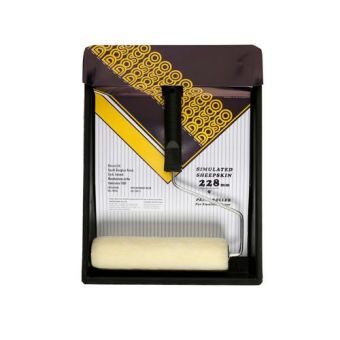 Simulated Wool Set Roller 228mm and Tray 9"