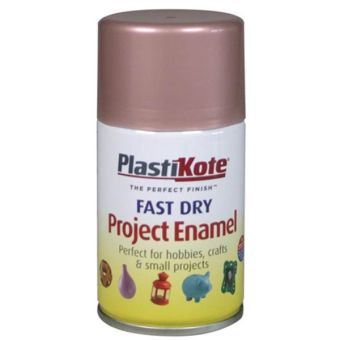 Plasti-kote Fast Dry Enamel Aerosol Paint Rose Gold 100ml