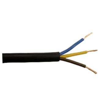 3 X 1.0 Round Black Flex LSF