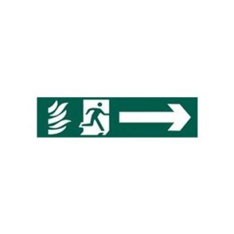 Fire Exit Man/arrow Right Sign