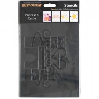 Rust-Oleum Stencil - Princess & Castle I Decorative Stencil for Craft and Home Projects