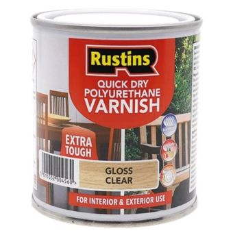 Rustins Quick Drying Polyurethane Varnish Gloss 2.5 Litre - Clear