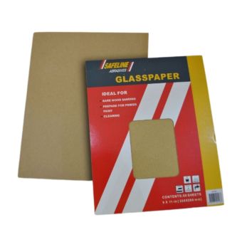 Safeline Glass Paper Sheet - Grit 2.5"