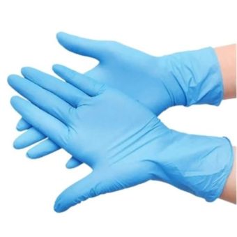Sani Form Blue Vitrile Examination Gloves Large Size 8.5 – Pack of 100 Nitrile Vinyl Blend Disposable Gloves