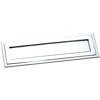 Satin Chrome Tudor Letter Plate 12¼ X 3½