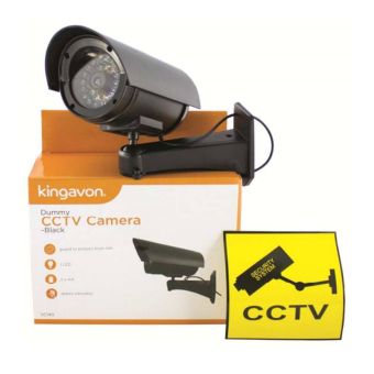 Kingavon Black Dummy CCTV Camera