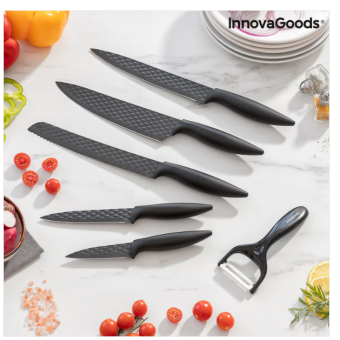 InnovaGoods 6 Pieces Diamond Knife Set