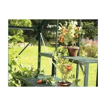 Vitavia Aluminium Top Tier Staging - Green 121cm x 28cm x 39cm