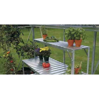 Vitavia Aluminium Top Tier Staging - Silver 121cm x 28cm x 39cm