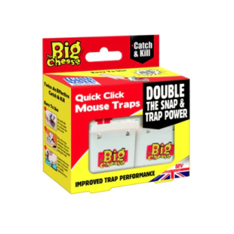 Big Cheese Quick Click Mouse Trap - Twin Pack