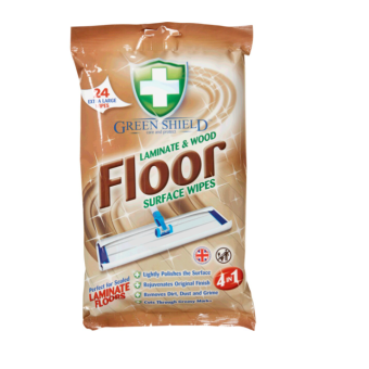 Green Shield Laminate & Wood Floor Surface Wipes Extra Large Sheets - Pack of 24