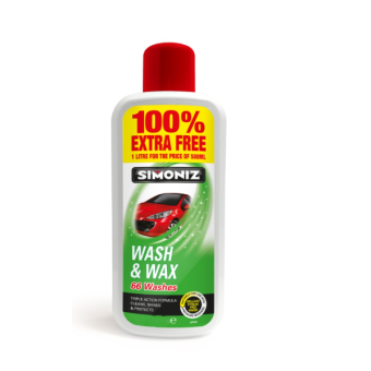 Simoniz Wash & Wax 500ml + 100% Extra Free