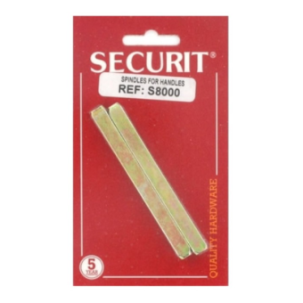 Steel spindle for door handle - 2 pack - 90mm