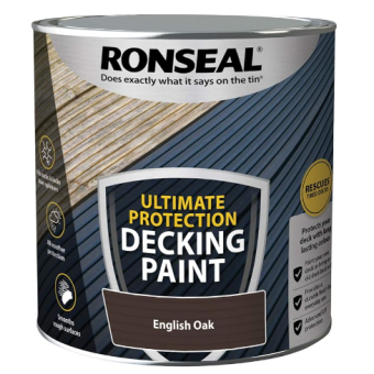 Ronseal Ultimate Protection Decking Paint English Oak 2.5L
